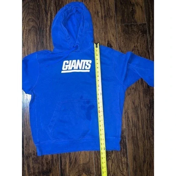 Vintage Mens Nike NFL New York Giants Blue hoodie white tag Used - Picture 5 of 7